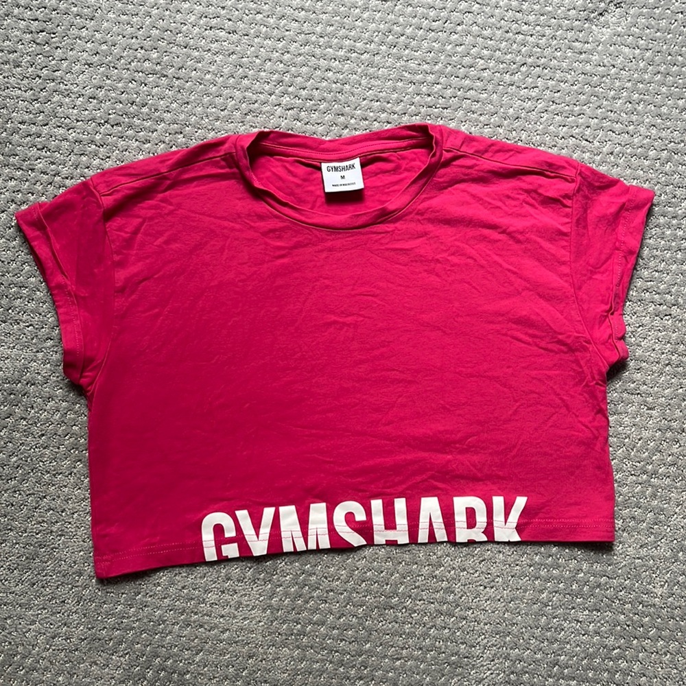 Gymshark Fraction Crop Top - Hot Pink